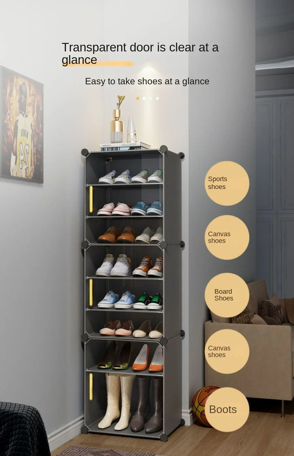 Shoe Rack Folding Home Furniture Modern Live Room Cabinets Shoes Storage Organizers Cupboards Hallway Entrance Shelf 