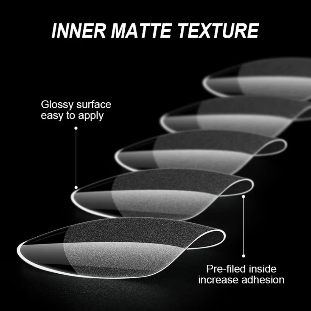 600pcs Ultra-Thin Short Nail Tips Short Square Coffin Almond Shape No-Trace Half Cover False Tips Clear Extension False Nails