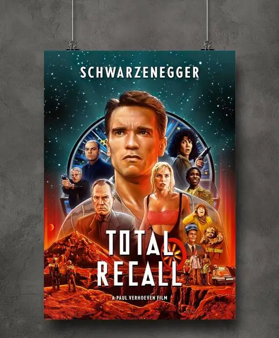 Total Recall Classic Movie Print Art Canvas Poster For Living Room Decoration Home Wall Picture