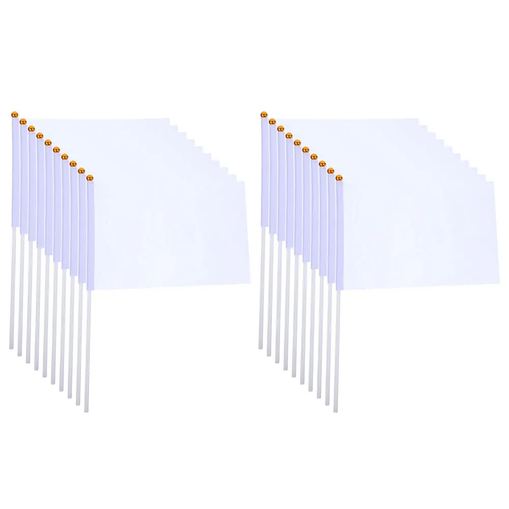 

20pcs Handheld Signal Flags Lightweight For Soccer Referee Sports Racing Conducting Match Accessory Team Sports Equipment