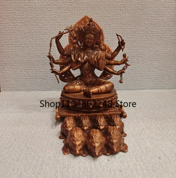 15CM Tibet Marici Buddha Copper Statue