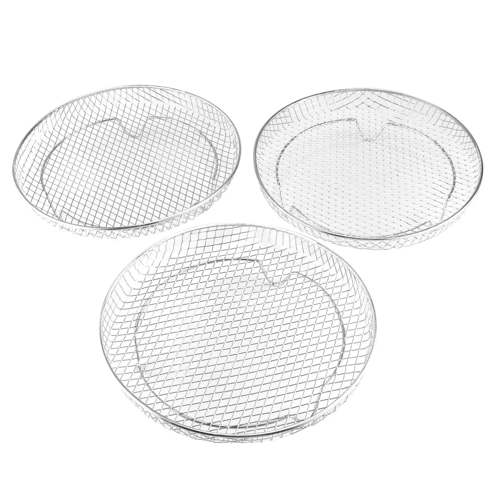 

B52C Air Fryer Three Stackable Dehydrator Racks For Gowise Ninja Stainless Steel Air Fryer Rack Fit All 4.2 - 5.8QT