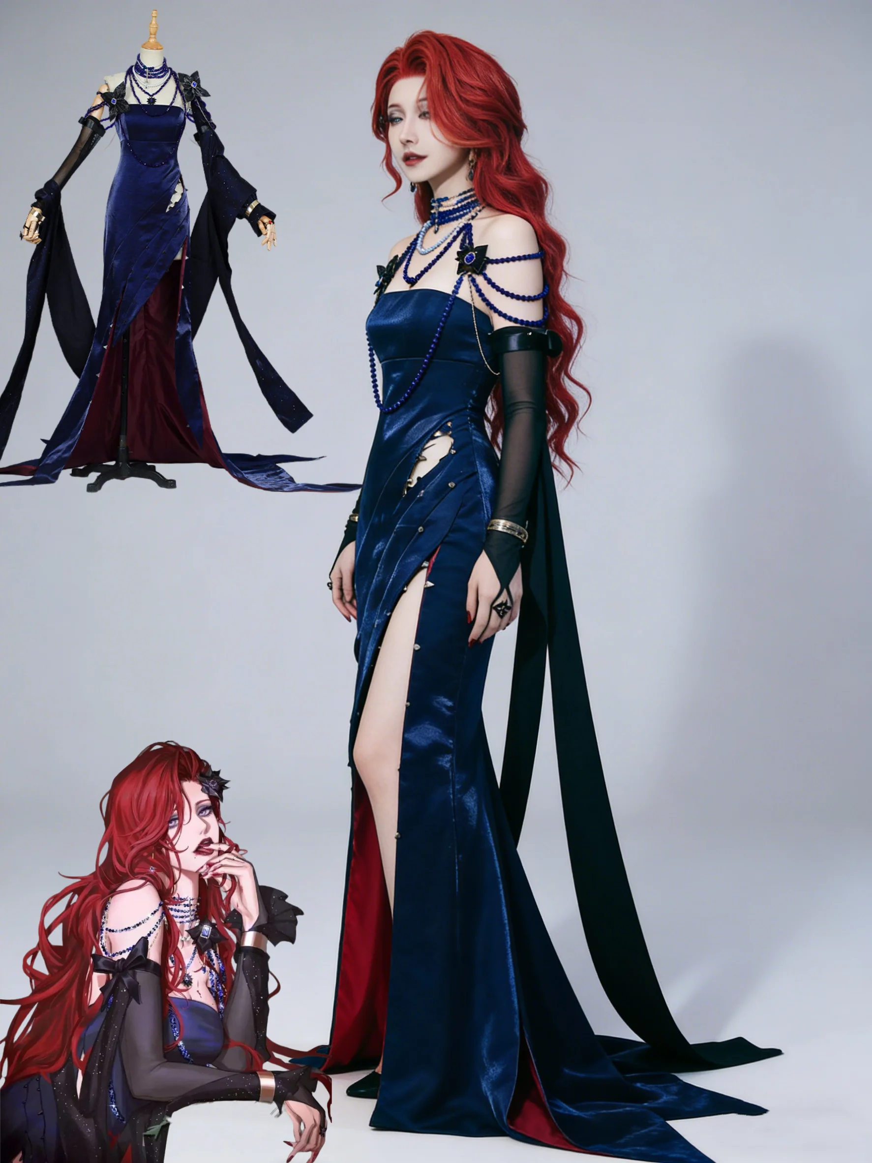 

Coser Game Path to Nowhere Carmen Cosplay Costume Evening Dresses Uniform Halloween Carnival Party Christmas Role Play Clothing