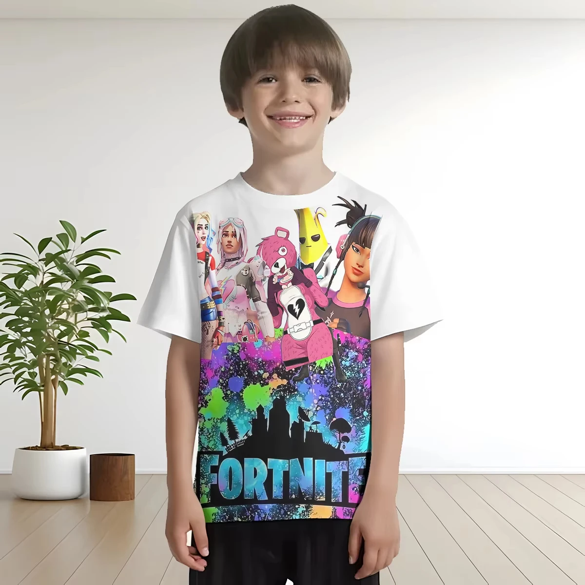 for-Popular-Games-F-Fortnites-3D Print Baby Clothing 5 to 14 Years Male Outdoor Clothes for Children Boy Girl Child T-Shirt Top