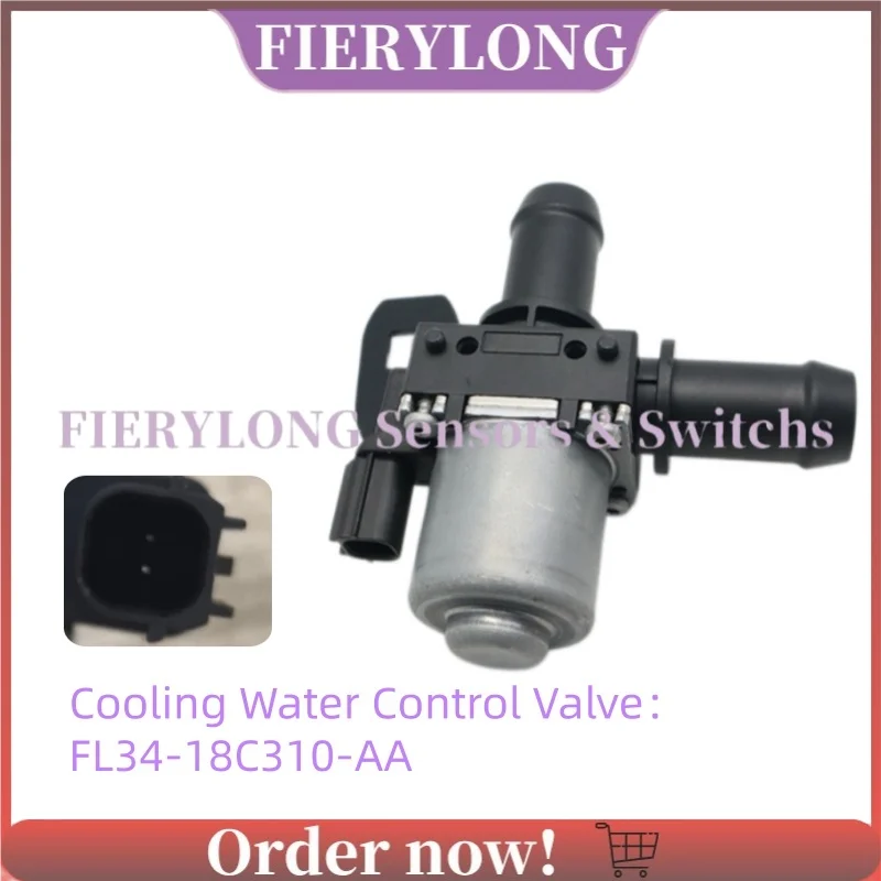 FL34-18C310-AA Heater Control Water Valve For Ford F-150 Mustang 2014-2020 FL3418C310AA JL3Z-18495-A JL3Z-18495-E JL3Z-18495-H