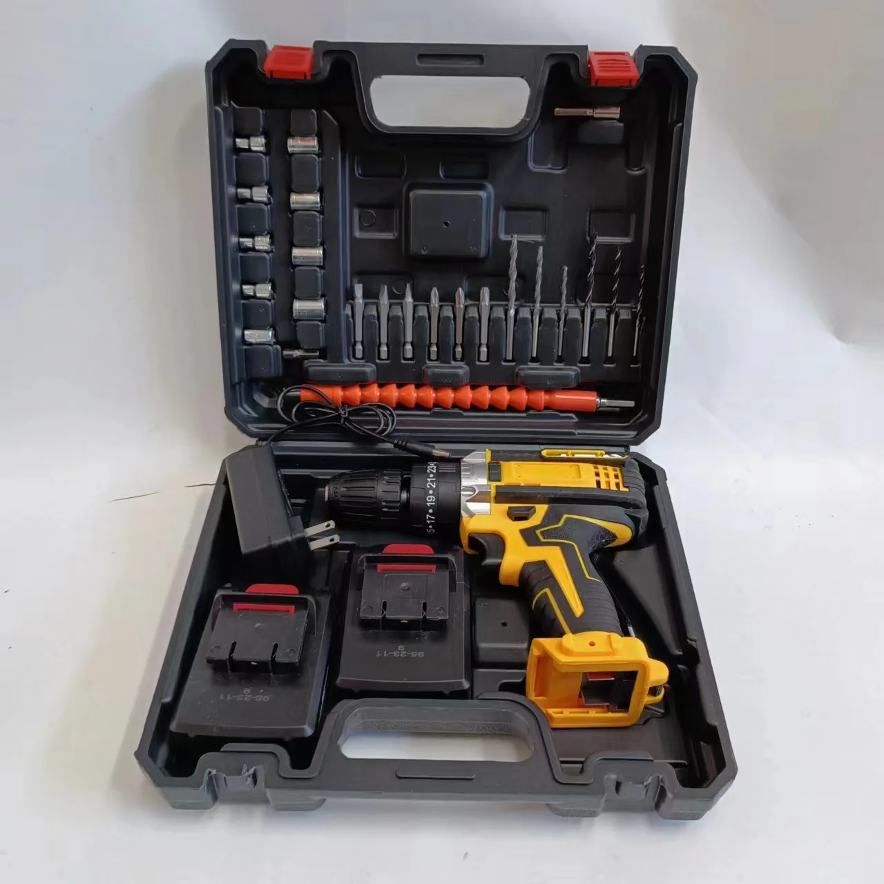 

DW 21 В Зарядная дрель с литиевой батареей 3 функции Двухскоростная ручная дрель Бытовая электрическая отвертка Ручной инструмент для разборки