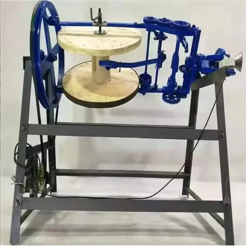 Electric Wheat Rice Straw Rope Knitting Making Machine Reed Grass Rope Braiding Machine