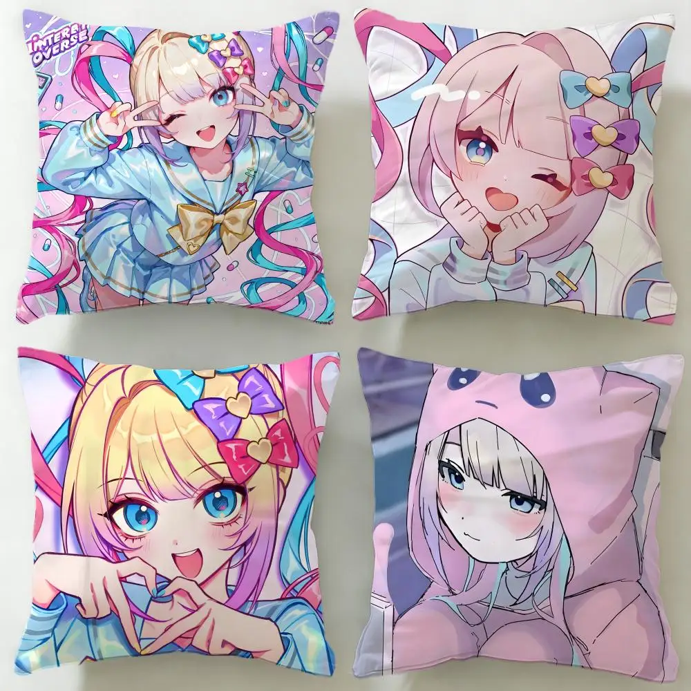popular game Needy Streamer Overload Cushion Cover Soft & Easy-Wash Pillow Case – Versatile for Couch, Bed, Travel and Office