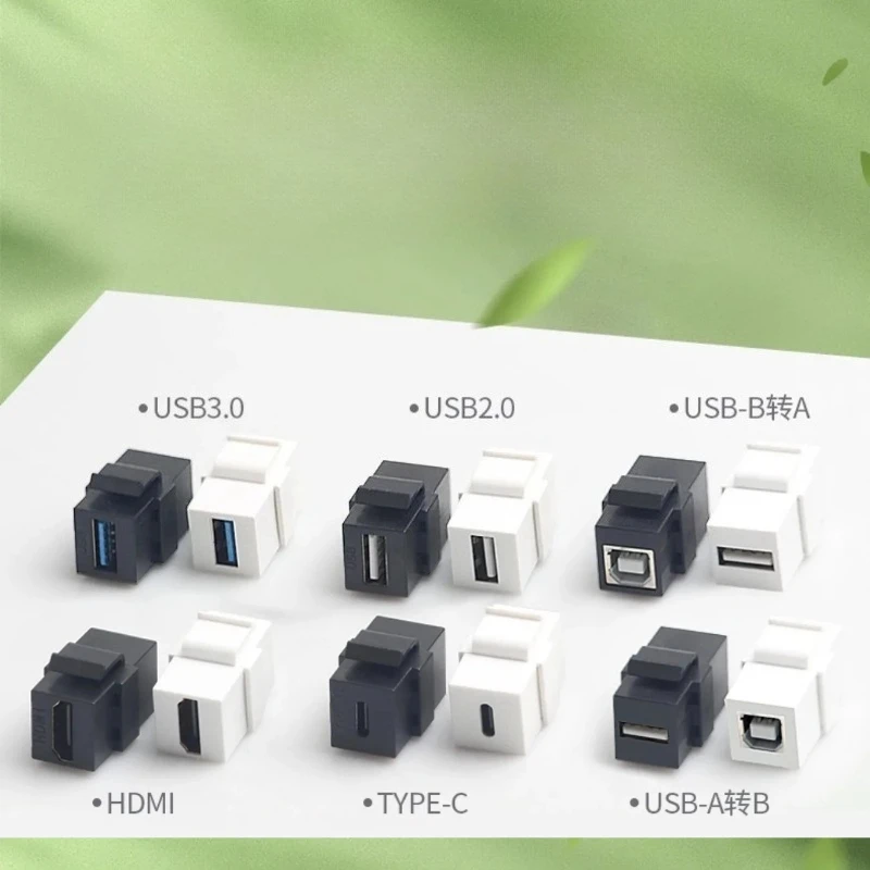 Type-c American USB3.0 female die block adapter data HD HDMI cable US standard panel