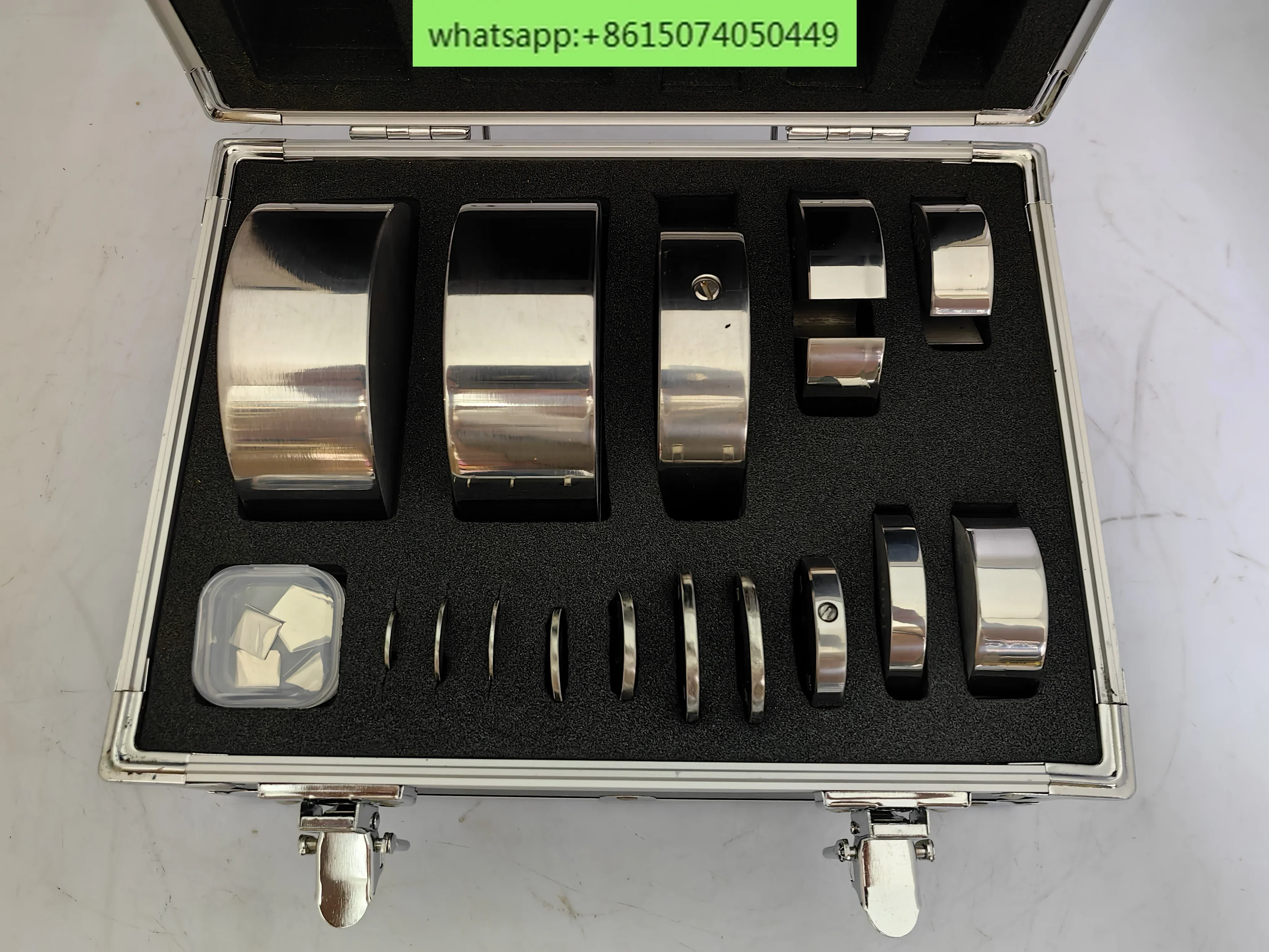 M1 Grade 19 pcs 100mg-2kg  Stainless Steel Digital Scale Type C calibration Weights set With Calibration check , precision Packe