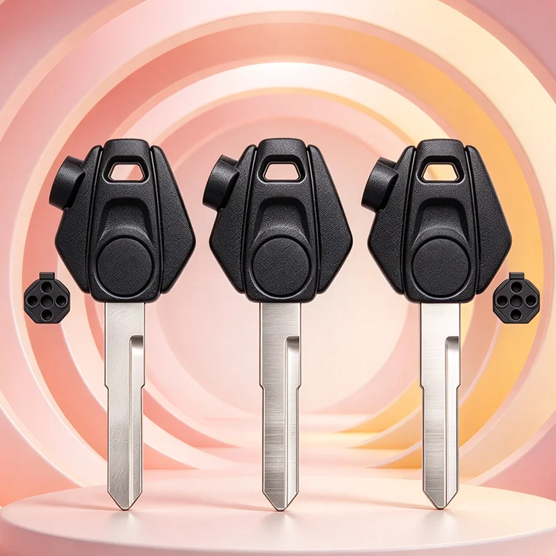 1pcs/3pcs/10pcs For SYM Cruisym Cruising 300 JoymaxZ Jiumei Black Mamba 158 Motorcycle Key Blanks with Magnet Sticker
