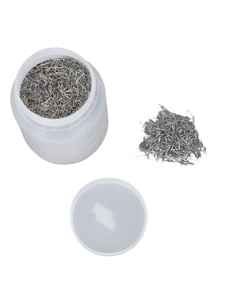 1kg Pack 304 Stainless Steel Tumbling Pins 0.7mm Diameter 5mm Length for Metal Finishing and Burr Removal Equipment