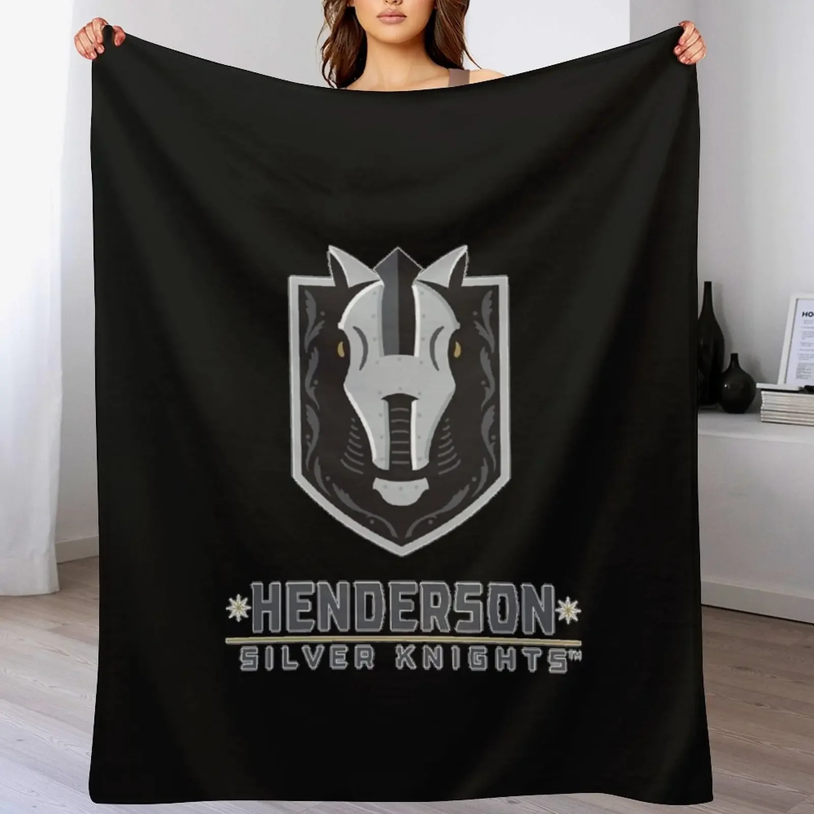 

henderson silver knights Classic T Shirt Throw Blanket Soft Plush Blanket as Housewarming Gift