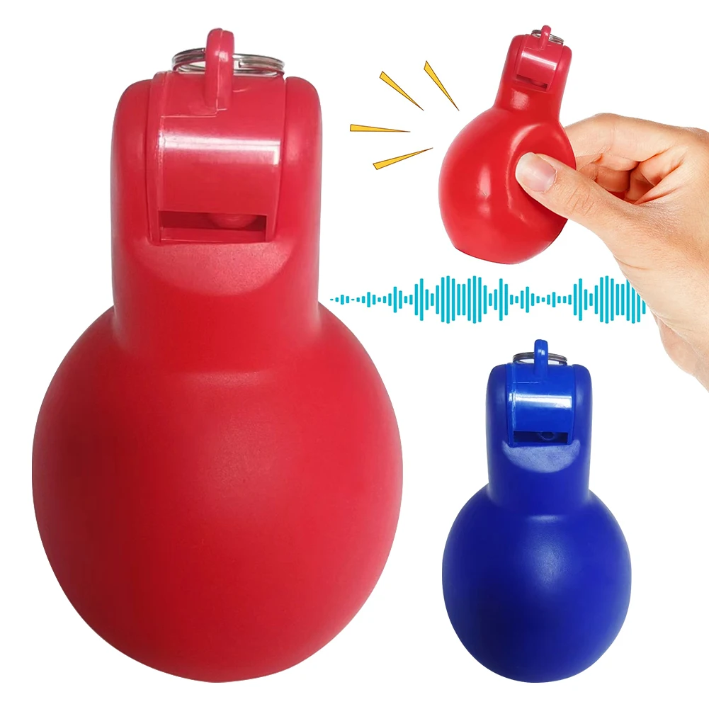 Hand Squeeze Whistle Sports Whistle Loud Crisp Sound Whistle Safety Survival Whistle for Indoor Outdoor Home School Sports