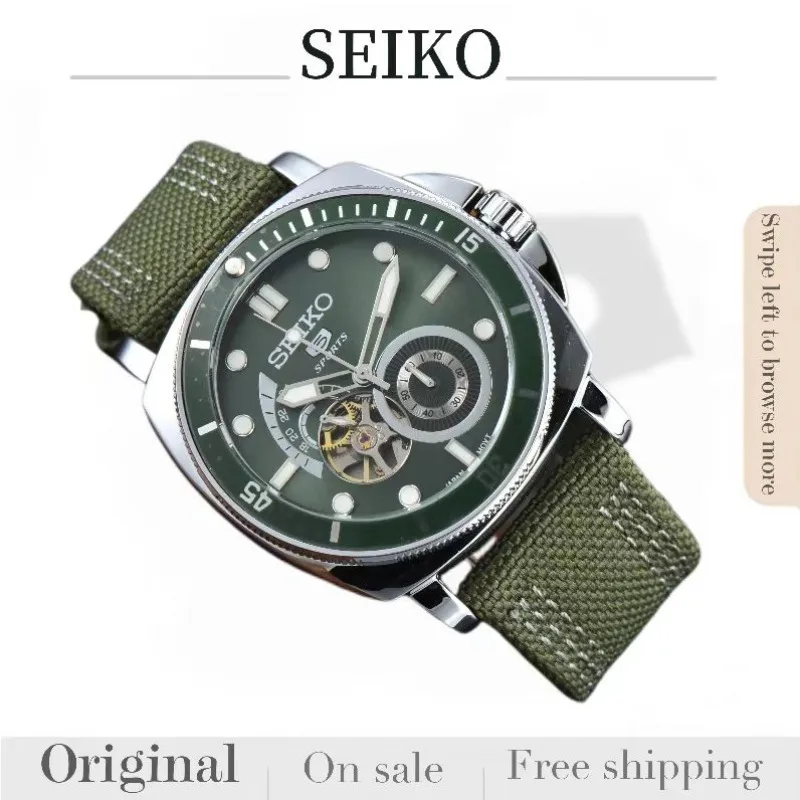 SEIKO 5 Man Watch Original Mechanical Watches Fashion Hot Selling Precision Premium High-end Upscale Business Steel Wristwatch