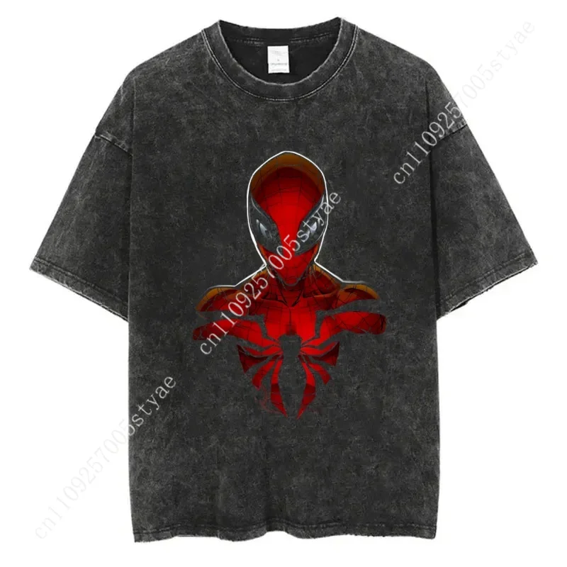 

2026 New Arrival: Marvel Spider-Man & Venom Vintage-Style Short-Sleeve T-Shirt — Trendy Summer Casual Top for Men and Women