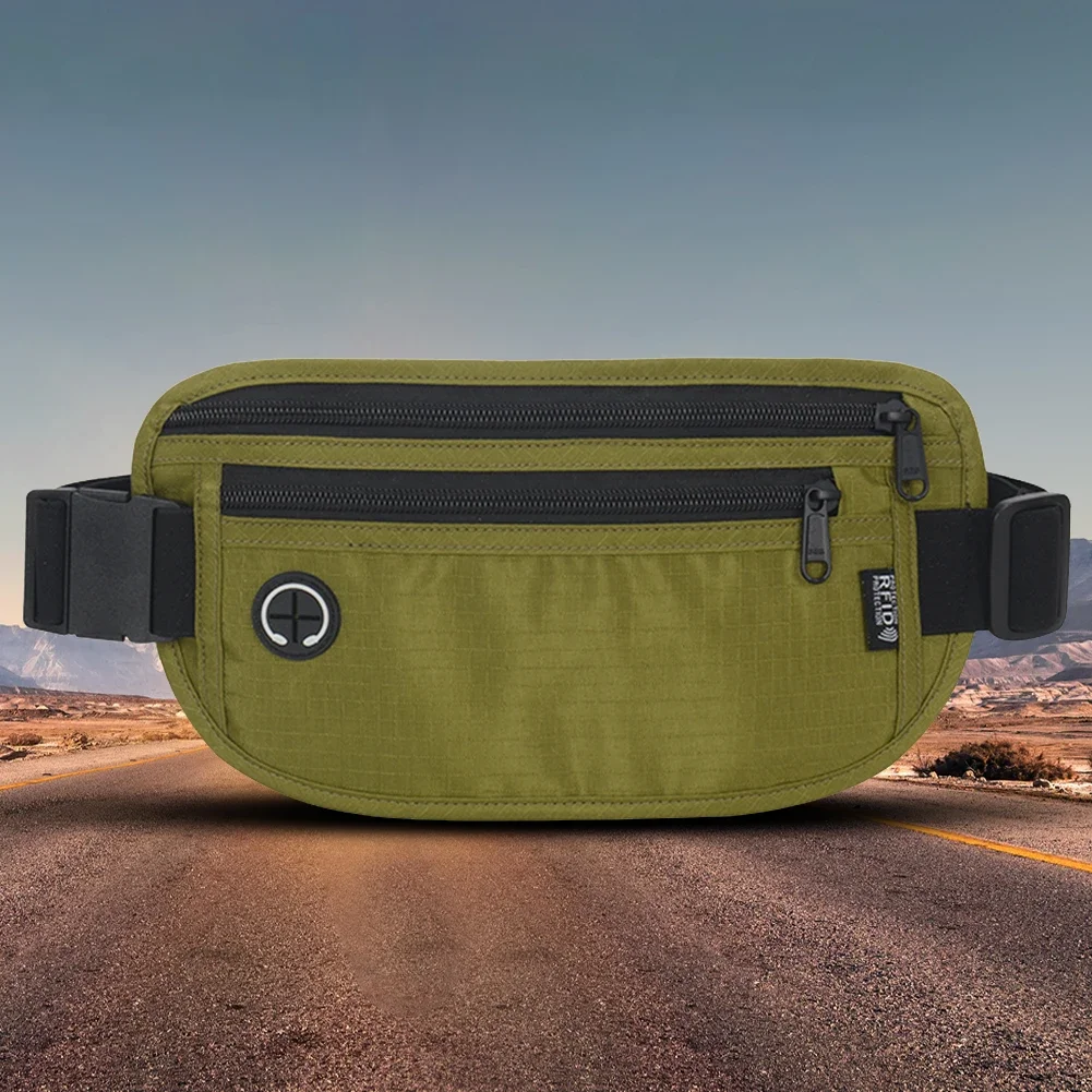 حقيبة خصر للسفر مضادة للسرقة ، حزمة فاني ، محفظة سفر مانعة للحجب ، حقيبة نقود للنقد ، بطاقات ائتمان ، مستندات #4