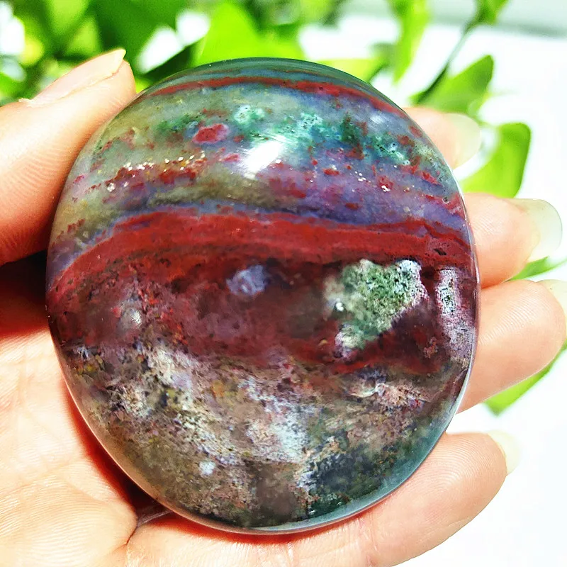 Natural Stone Ocean Jasper Crystal Palm Room Decor Feng Shui Ornament And Spiritual Meditation Reiki Witchcraft Healing Crystals