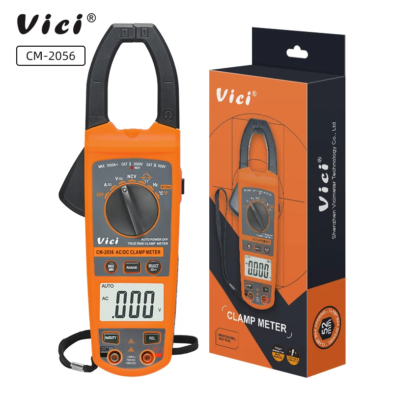 

CM-2056 Digital Clamp Meter With True RMS REL And NCV Tests