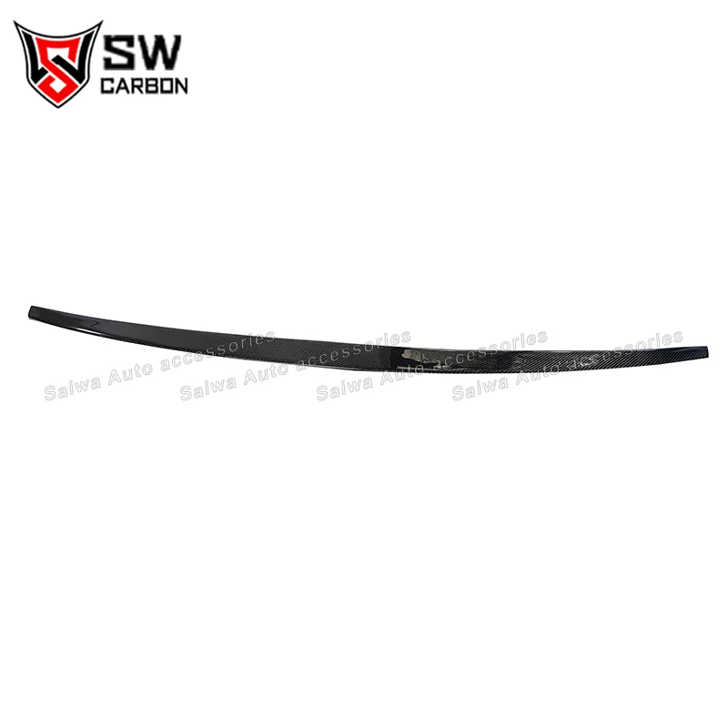 Real Carbon Fiber Rear Wing For Benz S Class W222 S63 S65 AMG 2018-2020 Car Rear Spoiler Trunk Splitter Diffuser Lip Body Kit