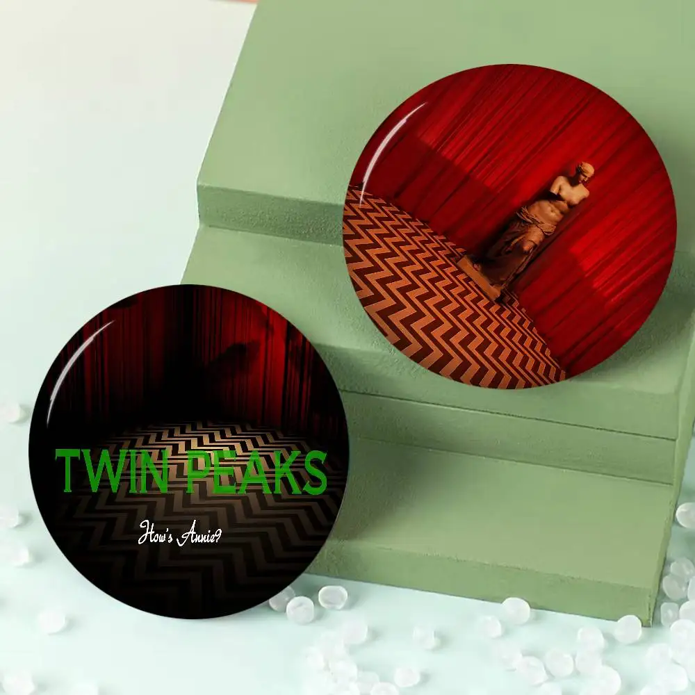 Mystery TV T-Twin P-Peaks 32/44/58MM Customizable Button Pins Cute Funny Creative Badge Jewelry Decor Gifts For Friends