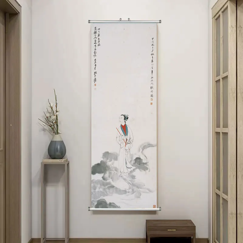 Zhang Daqian Yanshan map Landscape Original Chinese Painting  Micro spray Retro Chinese modern masters For Living Room