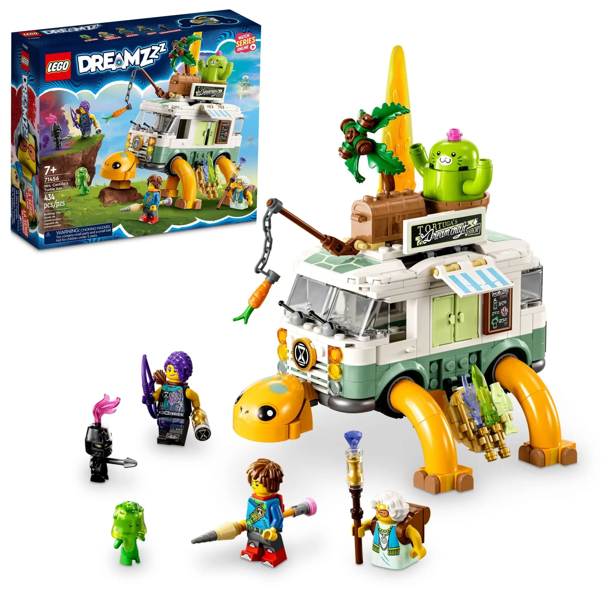 LEGO DREAMZzz Mrs. Castillo’s Turtle Van 71456 Vehicle for Fans of New TV Show 2-in-1 Building Set for Kids Boys Girls Ages 7+