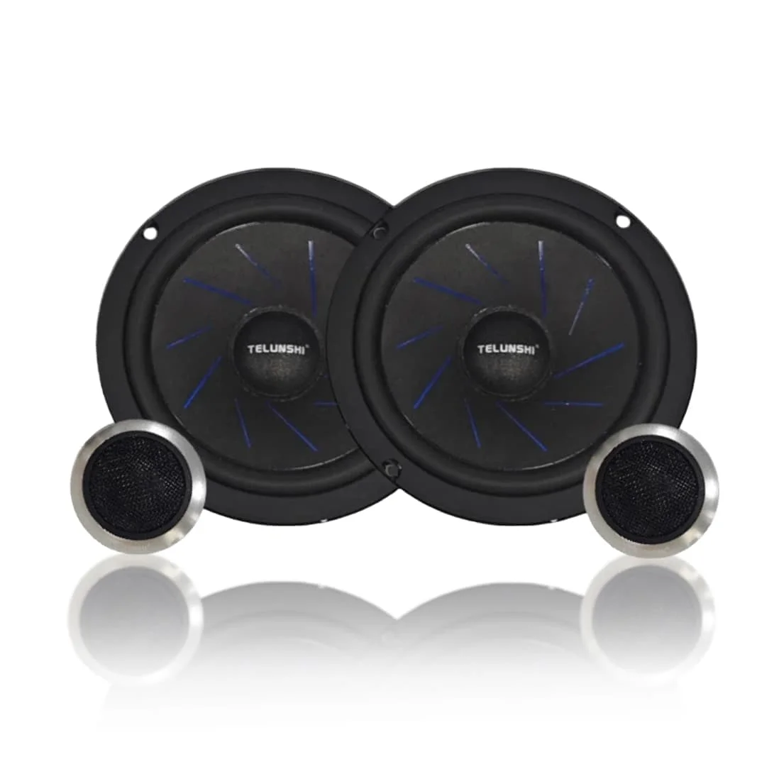 2 Way Component Car Audio Speaker with High Fidelity HiFi Sound Low Distortion Clear Vocals Powerful Bass for Car Stereo Upgrade