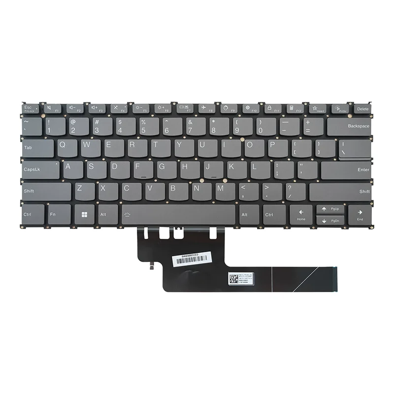 US Layout Keyboard With Backlight Backlit For Lenovo ThinkBook 13x G2 IAP yoga air 13s carbon Gray Color