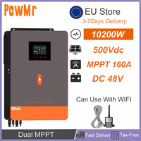 PowMr DC 48V 10.2KW Dual MPPT Hybrid Power Inverter 230Vac Built 160A MPPT Solar Charge Max PV 500Vdc On-Grid/Off-Grid Inversor