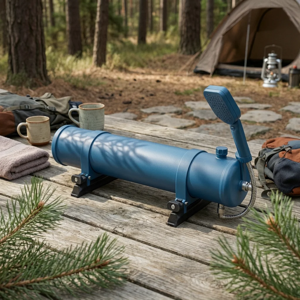 Roof-Mounted Water Tank with Shower Head Portable Car Shower with Water Tank off-Grid Safe for Campers, Overlanding, Beach