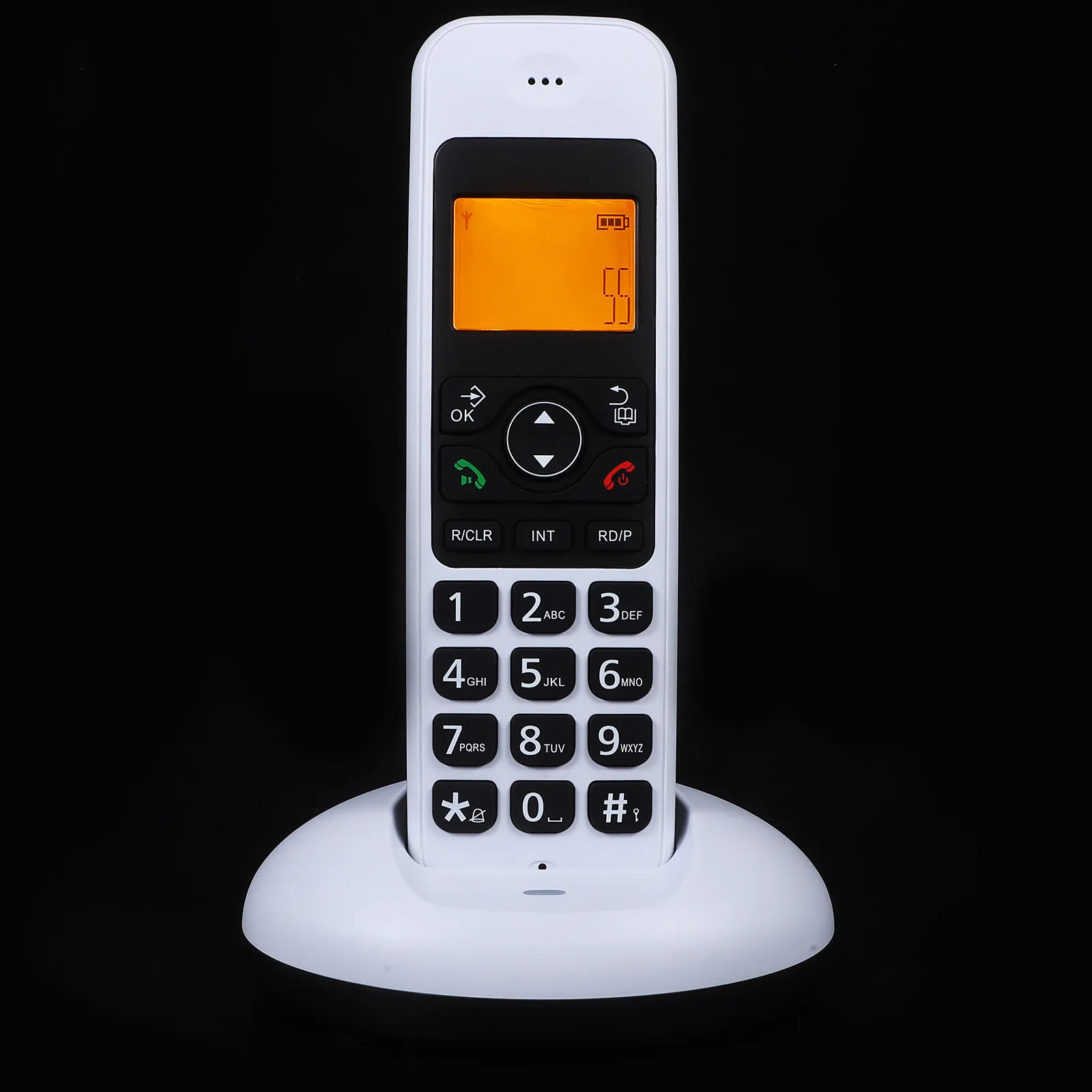 Home Landline Phone Corded Cordless Phones for Seniors White Telephone System