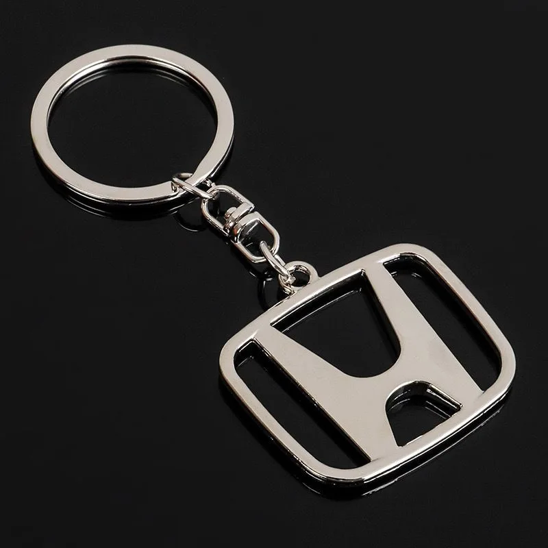 Metal Car Keychain Keyring Pendants for Honda CRV Civic City HRV Accord Jazz Vision Odyssey CRZ Fit Jade Spirior Pilot Crosstour