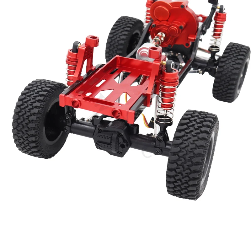 CNC Metal Bumper Mount Chassis Brace Set Battery Tray for 1/12 MN MN86 MN86S MN86KS MN128 4WD G500 Crawler RC Car Modified Parts