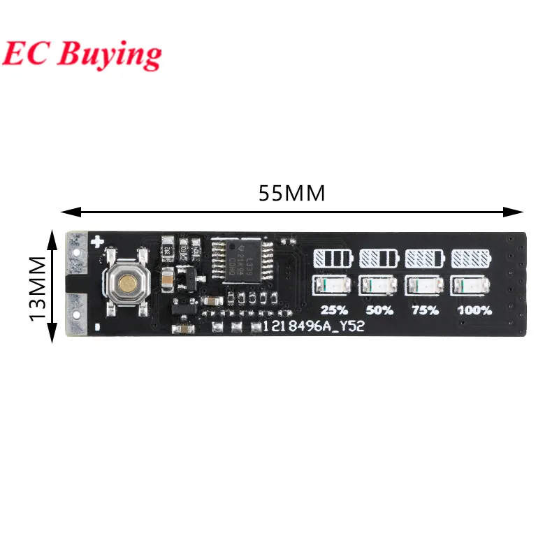 20Pcs/1pc 1-4S 3.7V Lithium Battery Level Indicator Detection Display Module 1S/2S/3S/4S Electric Vehicle Power Tester Li-ion