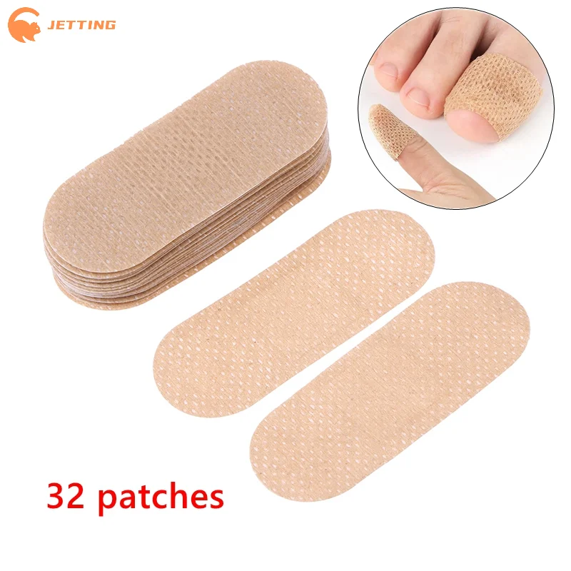 Patchs pour ongles des pieds, 32 pièces, tissu Non tissé Non irritant et respirant, bandes polyvalentes pour soins des pieds