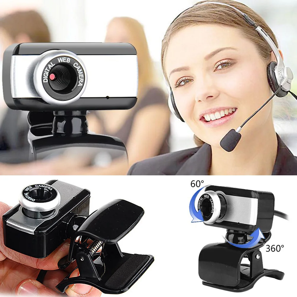 HotSale 480P HD Webcam USB 2.0 Web Camera With Microphone Flexible Rotatable Design For Desktop Laptop PC Support Windows System