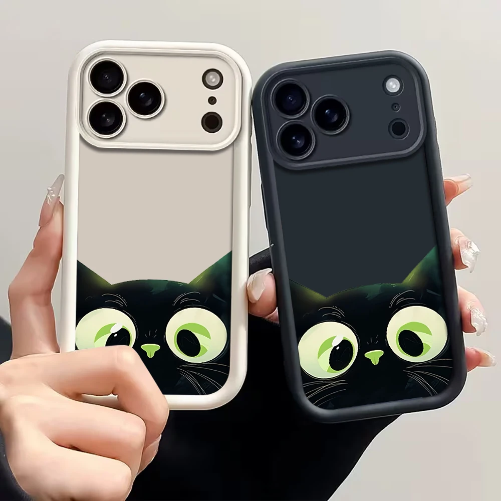 Funny Cartoon Cat Cute Phone Case For Samsung Galaxy S25 S24 S23 S22 S21 Ultra Plus FE A56 A55 A54 A36 A34 A33 Protective Case