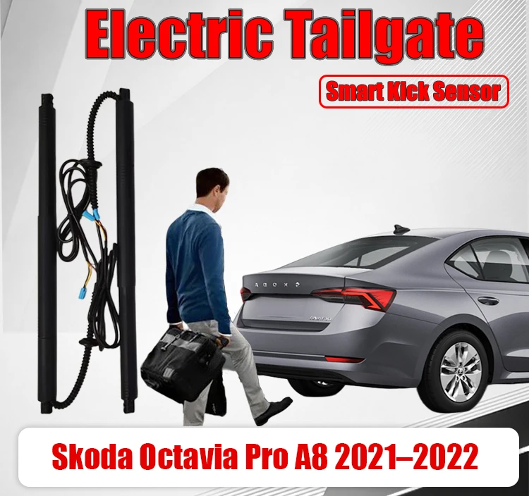 Electric Tailgate Upgrade Kit For Škoda Octavia Pro A8 2021–2022 Power Lift Support Rods Auto Trunk Boot Lid Power Liftgate Modi