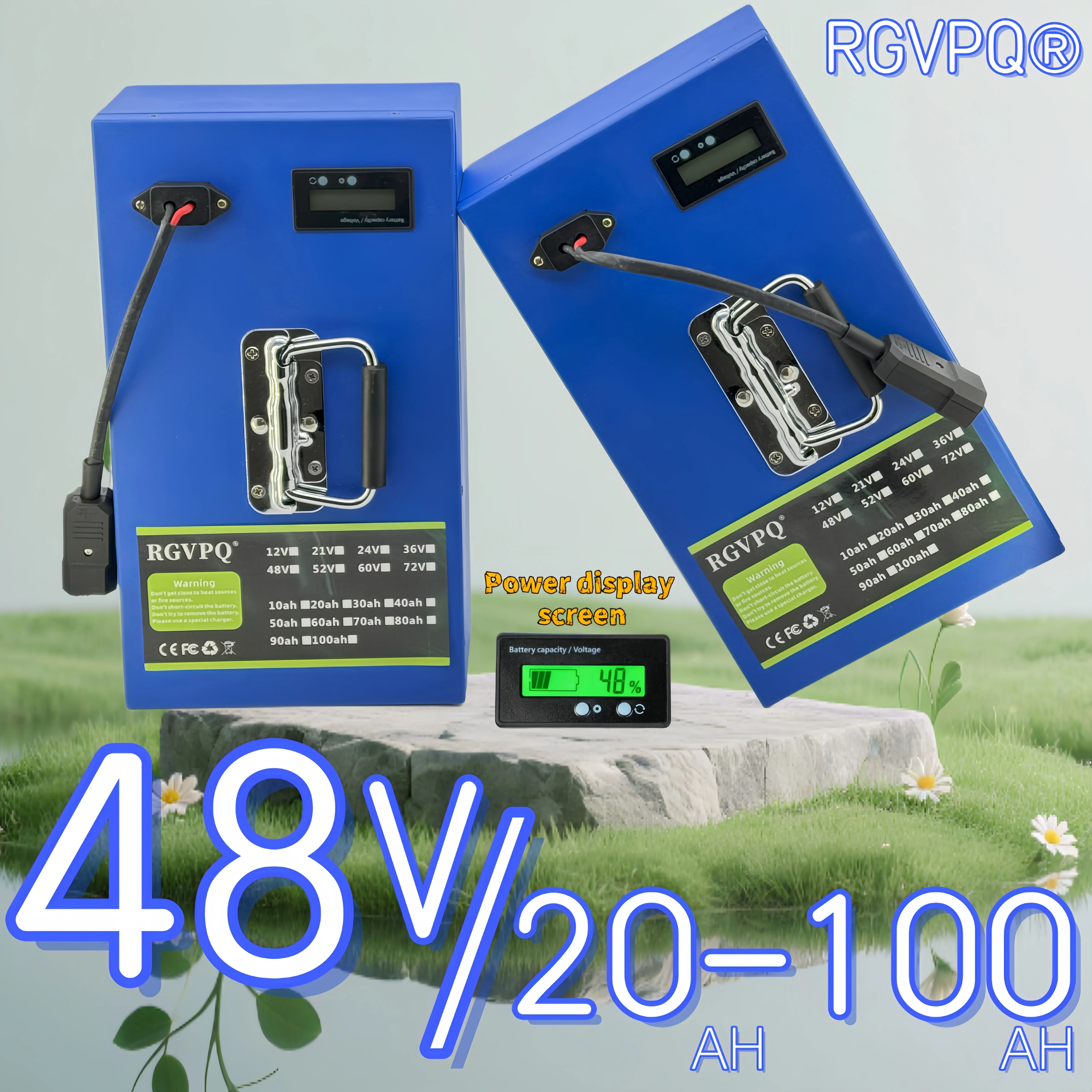 

Air rapid transportation, new full capacity 18650 lithium battery, built-in 35AHBMS, 48V 20ah-100ah lithium battery pack 3000W