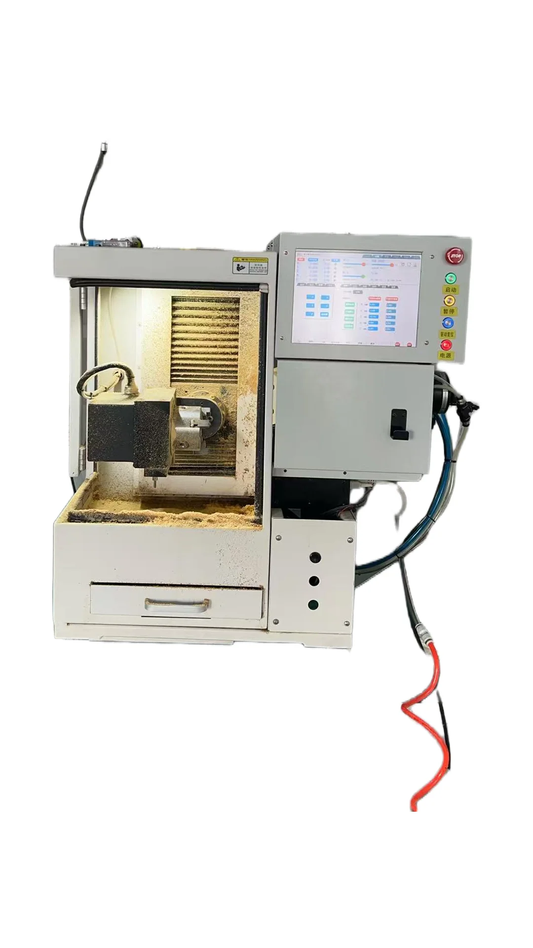 آلة طحن CNC ذات 5 محاور V4 نظام ARM Linux لسطح المكتب مع حاوية نصف معدنية ومبرد #6