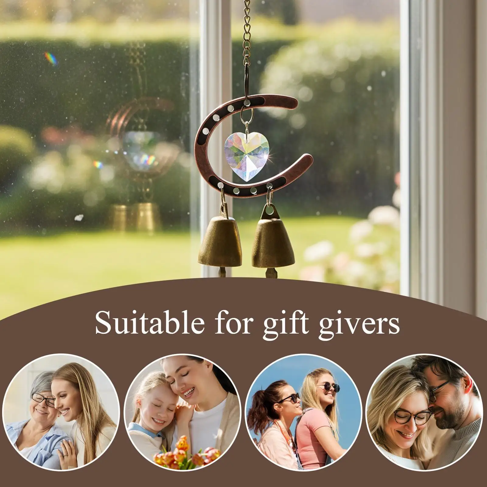 

Wind Chimes For Outside Meditation Ornament Horseshoe Wind Chime Decoration For Housewarming Party Christmas Eave Garden Patio