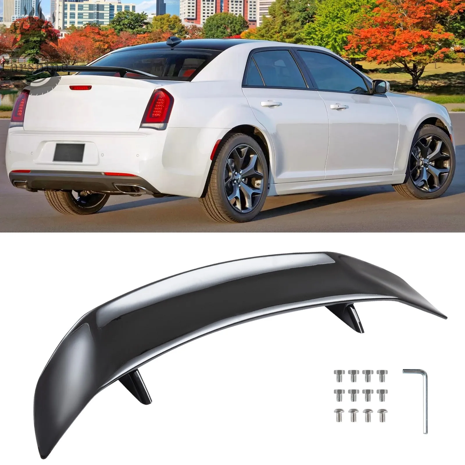 

Универсальный задний спойлер ABS, глянцевый черный, для Chrysler 300 300C 2023