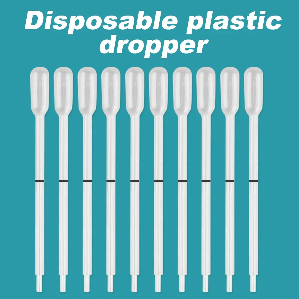 25PCS 40ul Blood lipid or hemoglobin tests graduated plastic disposable dropper transfer micro pasteur pipette