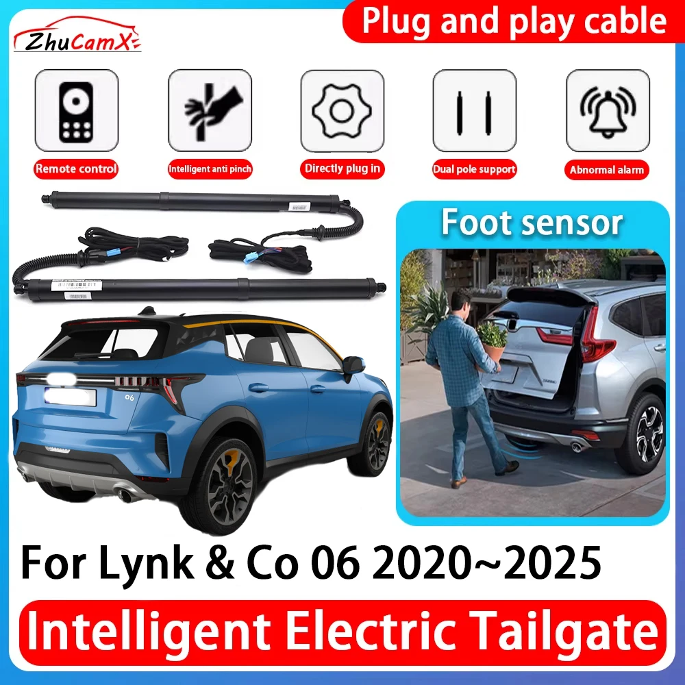 ZhuCamX Car Power Trunk Electric Suction Tailgate Intelligent Tail Gate Lift Strut For Lynk & Co 06 2020~2025