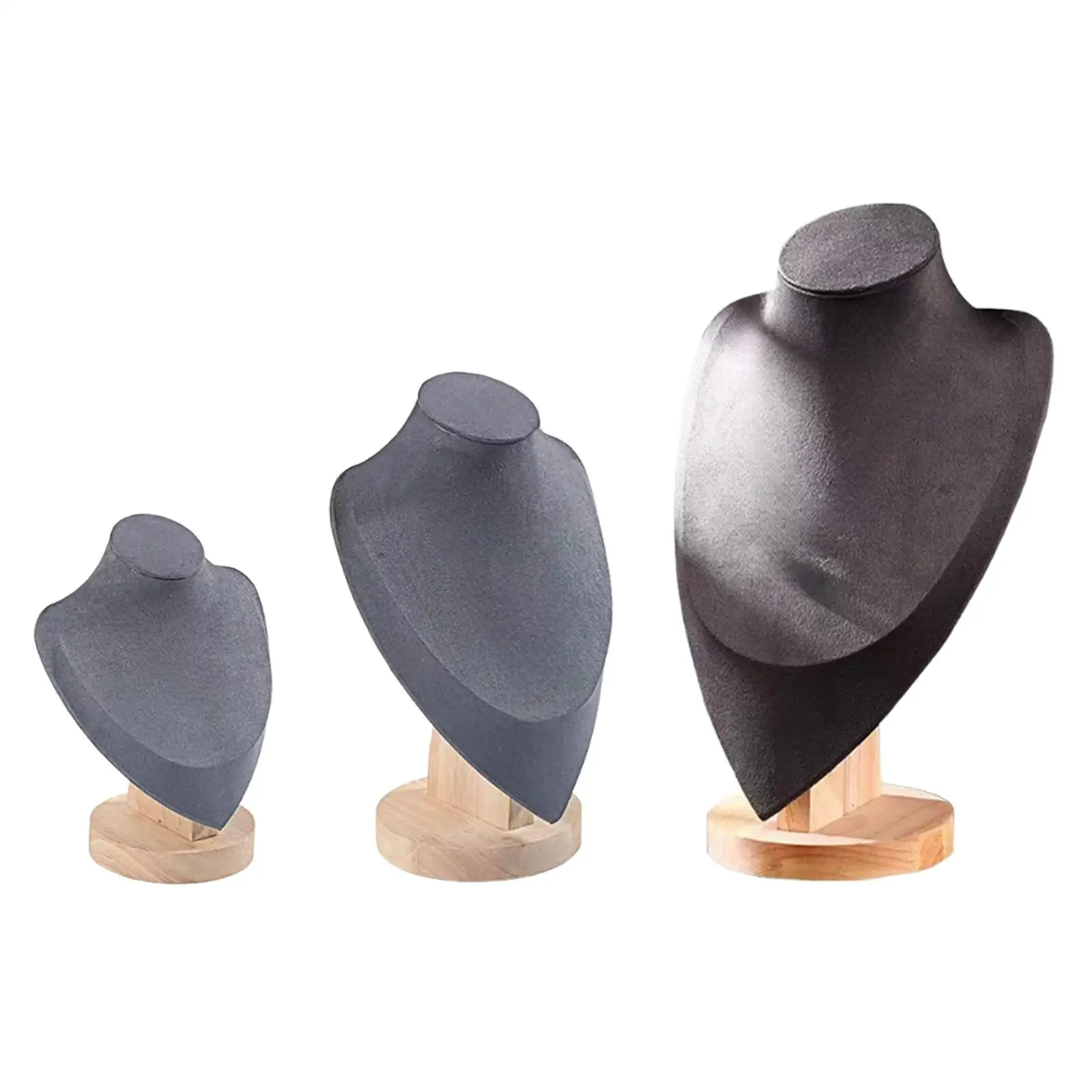 

Necklace Chain Jewelry Bust Necklace Display Stand Vendors for Mall Commercial Space Retail Store Exhibition Personal Vanity