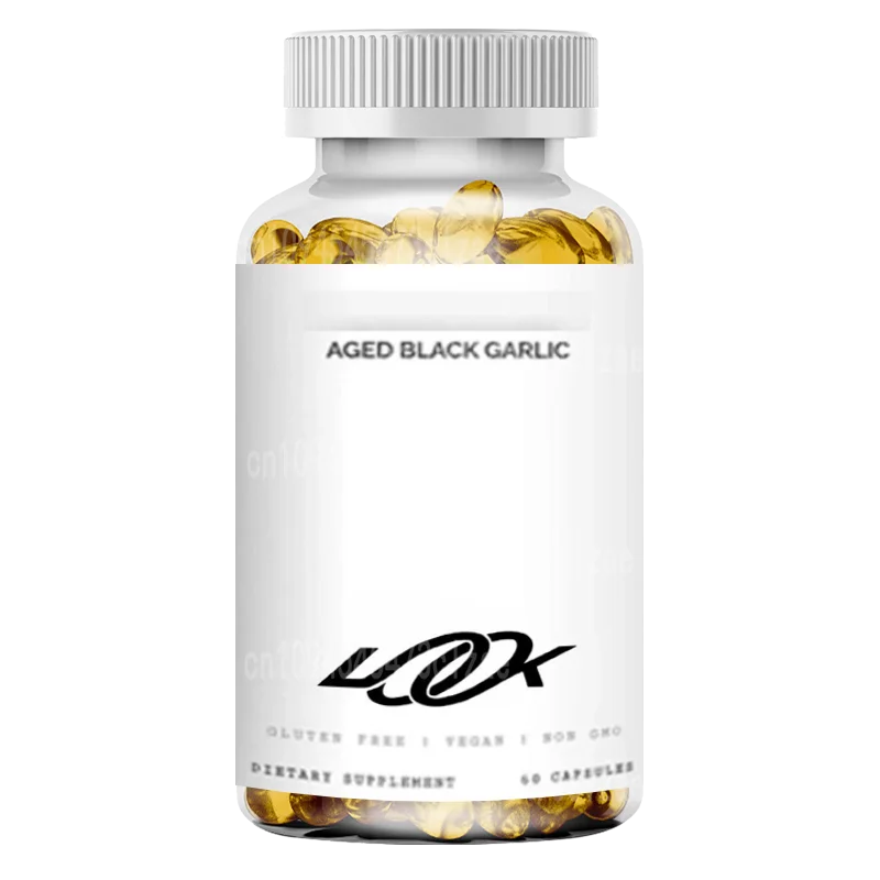 Aged Black Garlic Capsules - Less Odor, 60 Capsules - Allium Sativum Supplement