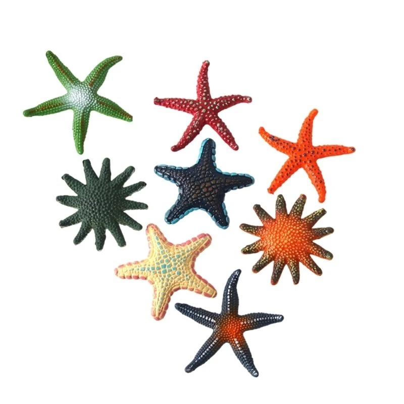  8PCs Star Fish Diving Training Toy for Children Adult Summer Swimming Pool Beach Activity Marine Animal Water Bath Toy