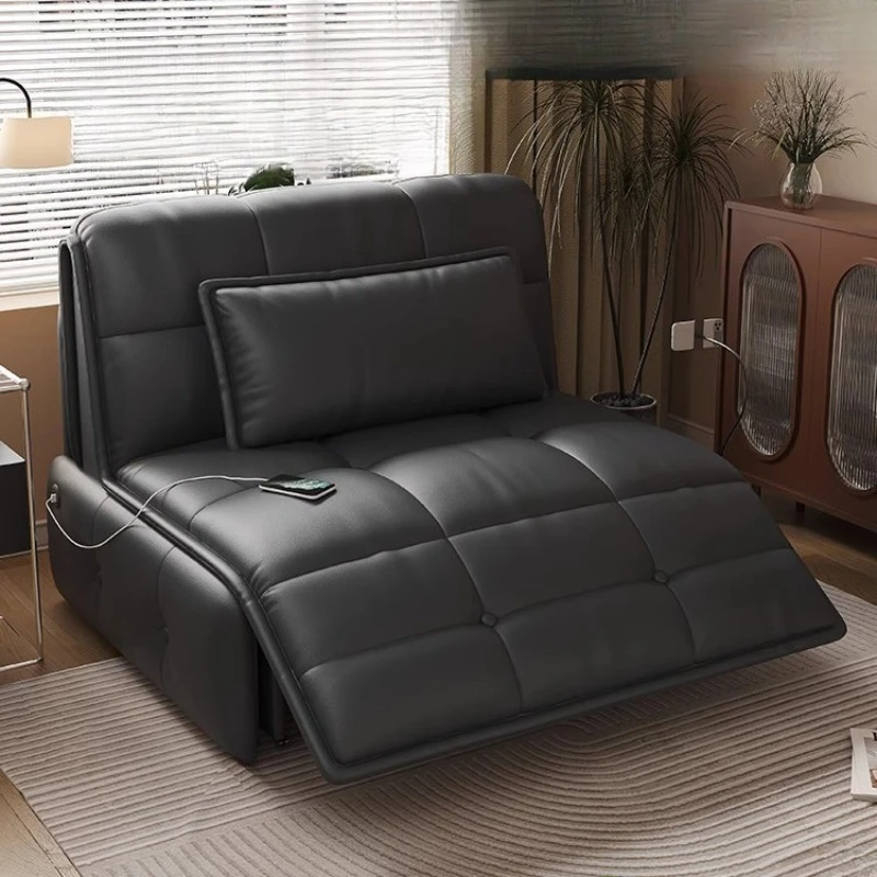 Smart electric sofa bed, small apartment dual-purpose foldable bedroom
