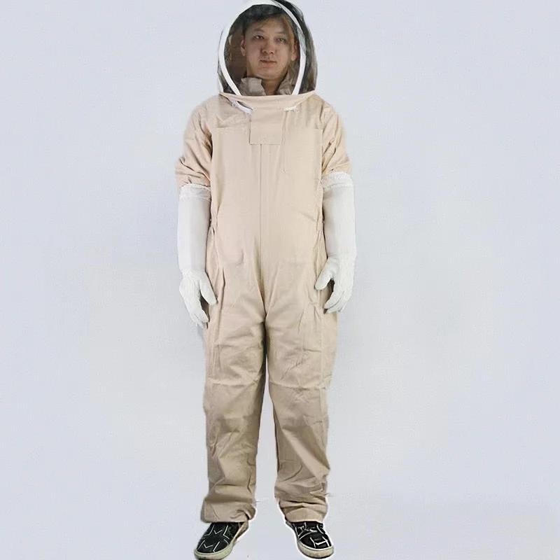 Bee Suit with Gloves Beekeeping Protective Suits Professional Beekeeping Suit for Men Women,Bee Keeper Gear Coveralls Bee Safety